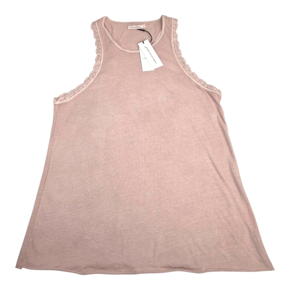 Unsubscribed Crochet Trimmed Tank‎ Top